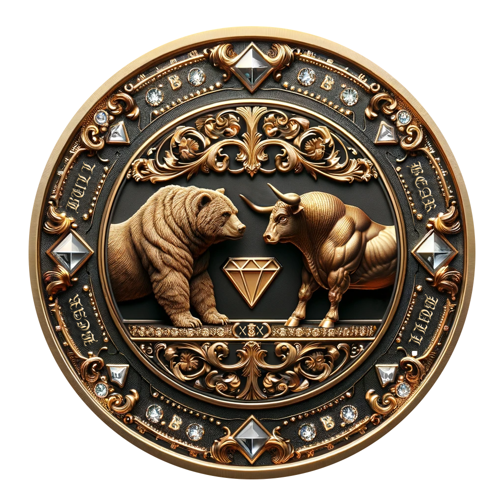 Bear or Bull gold crest
